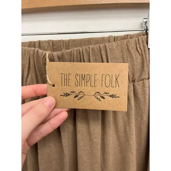 The Simple Folk Wildwood Summer Trouser Hemp Organic Cotton Wide Leg Pull On XL - Picture 5 of 11